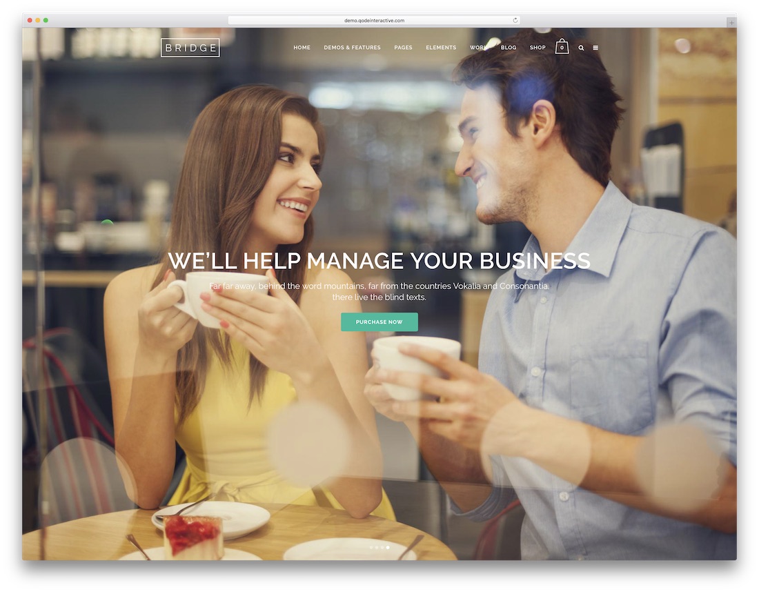 bridge html5 wordpress theme