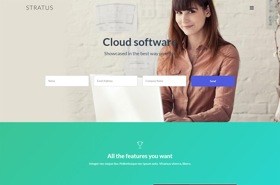 Tema WordPress per la generazione di lead di Startus