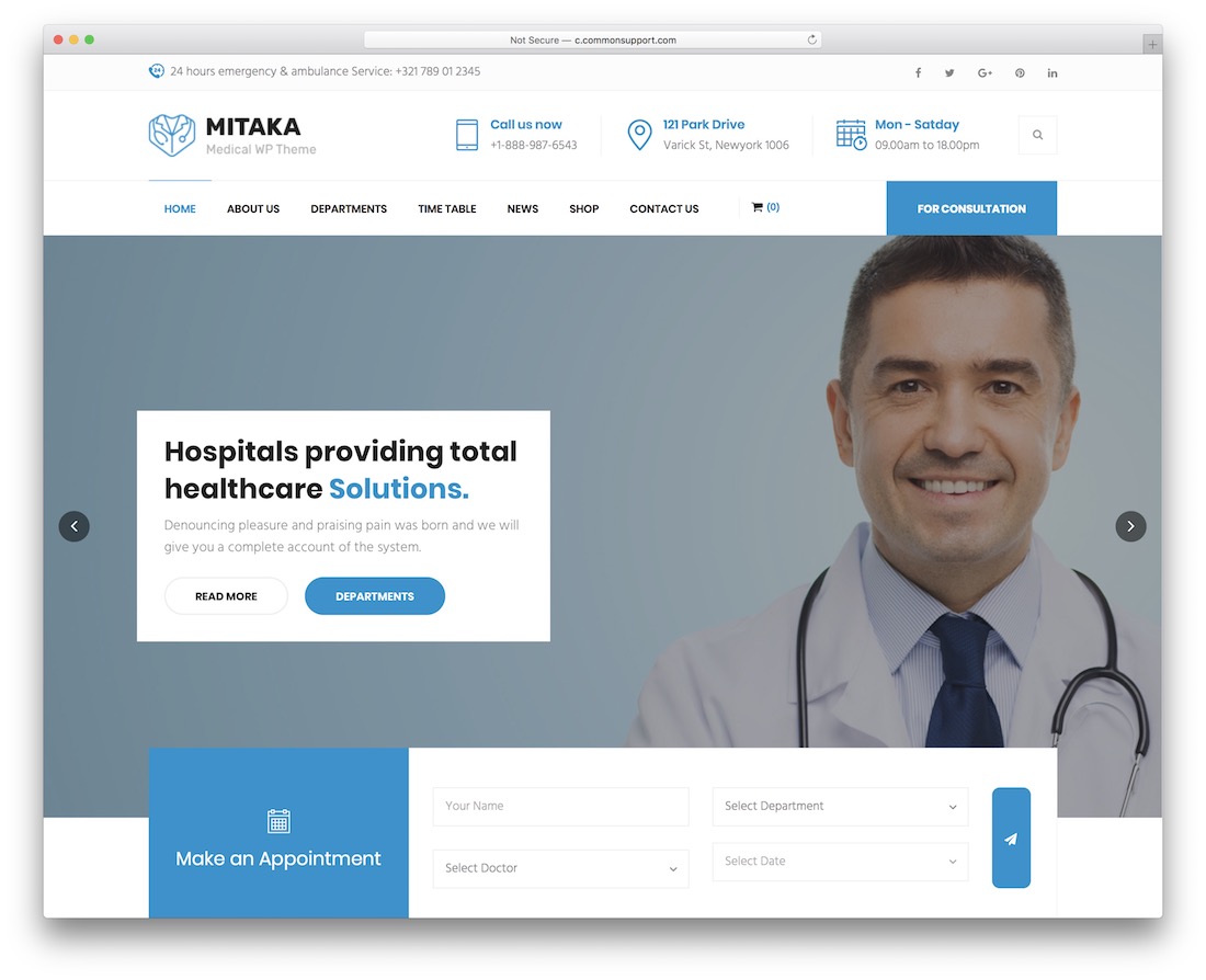 tema mitaka wordpress