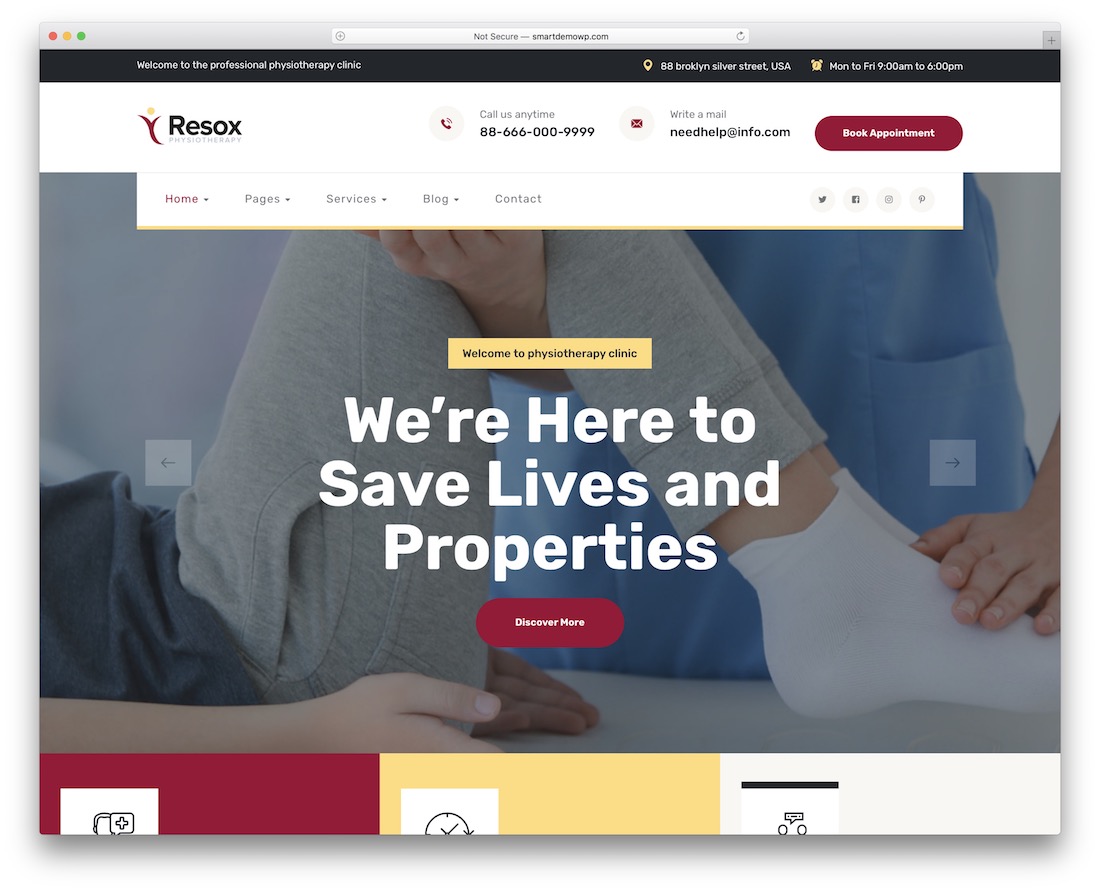 tema wordpress resox quiroprático