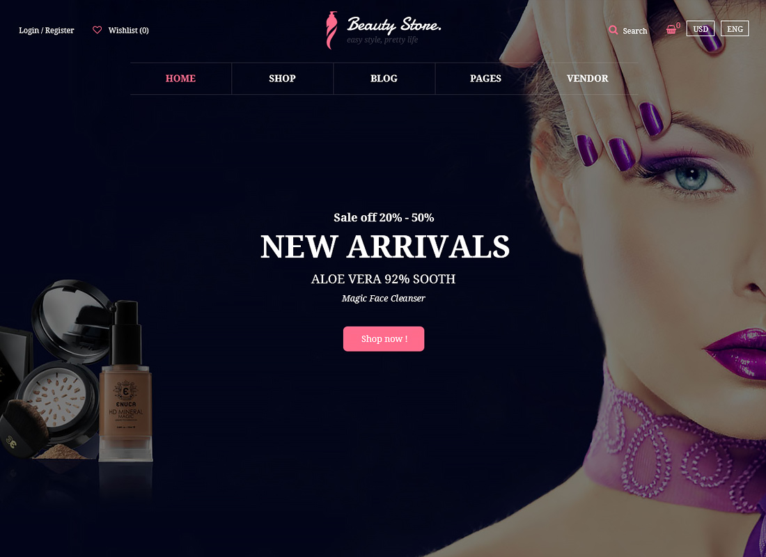 Vani - 健康與美容響應式 WooCommerce WordPress 主題