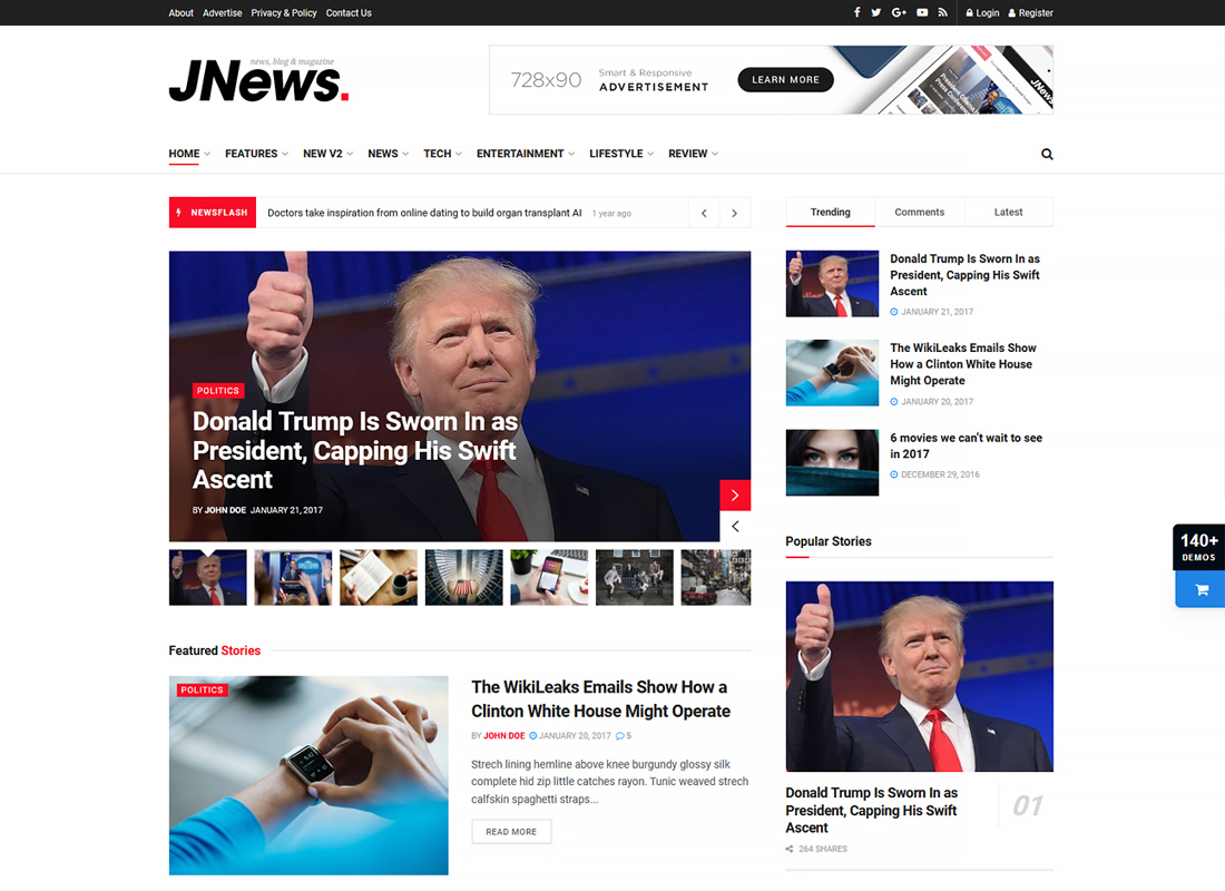 JNews - WordPress 報紙雜誌博客 AMP 主題