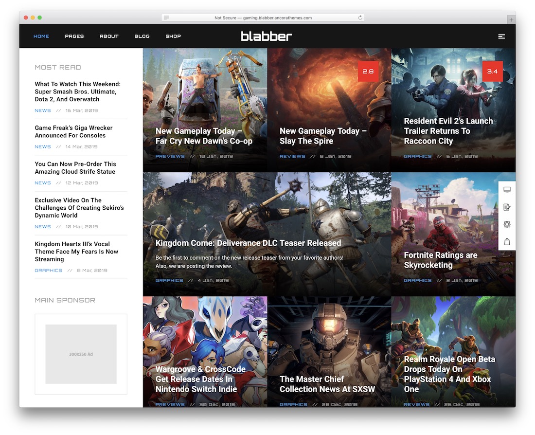 болтовня игровая тема wordpress