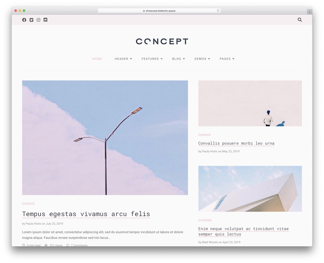 ธีมเวิร์ดเพรสสไตล์ aena tumblr