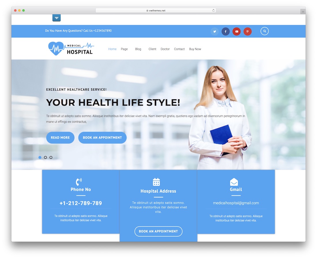 大众医疗免费 wordpress 主题
