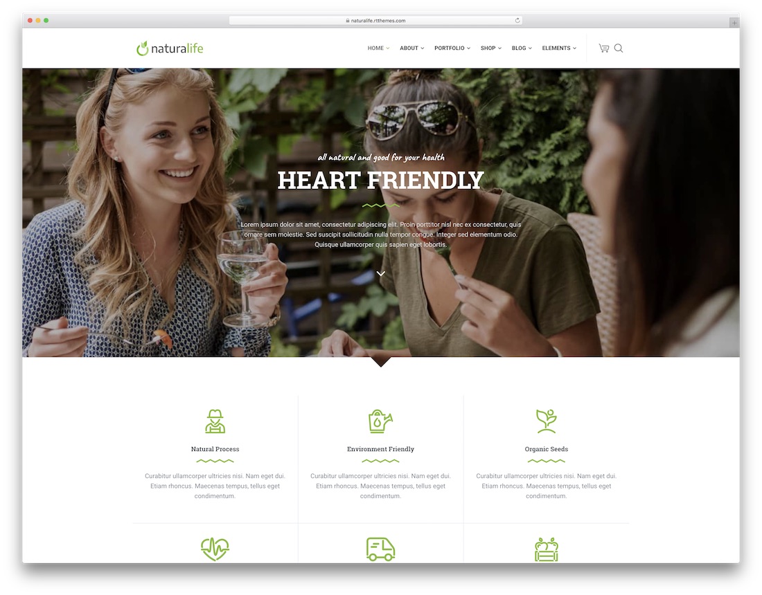 naturelife doğa wordpress teması
