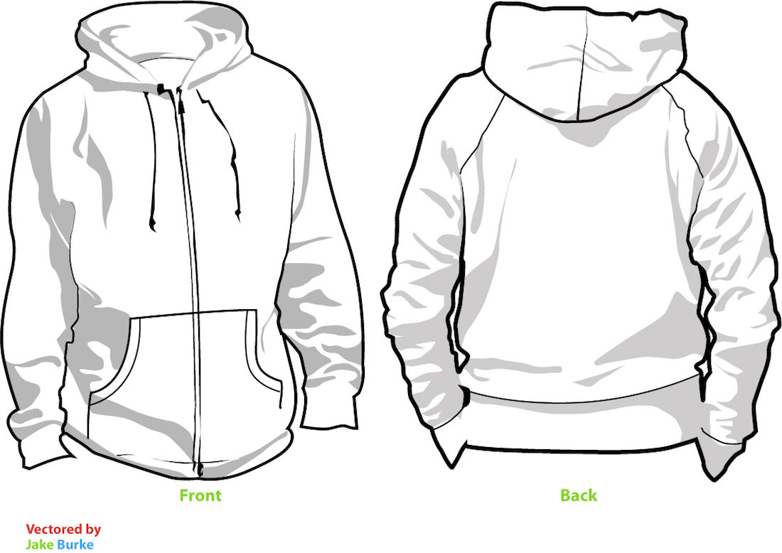 Template hoodie (ilustrator)