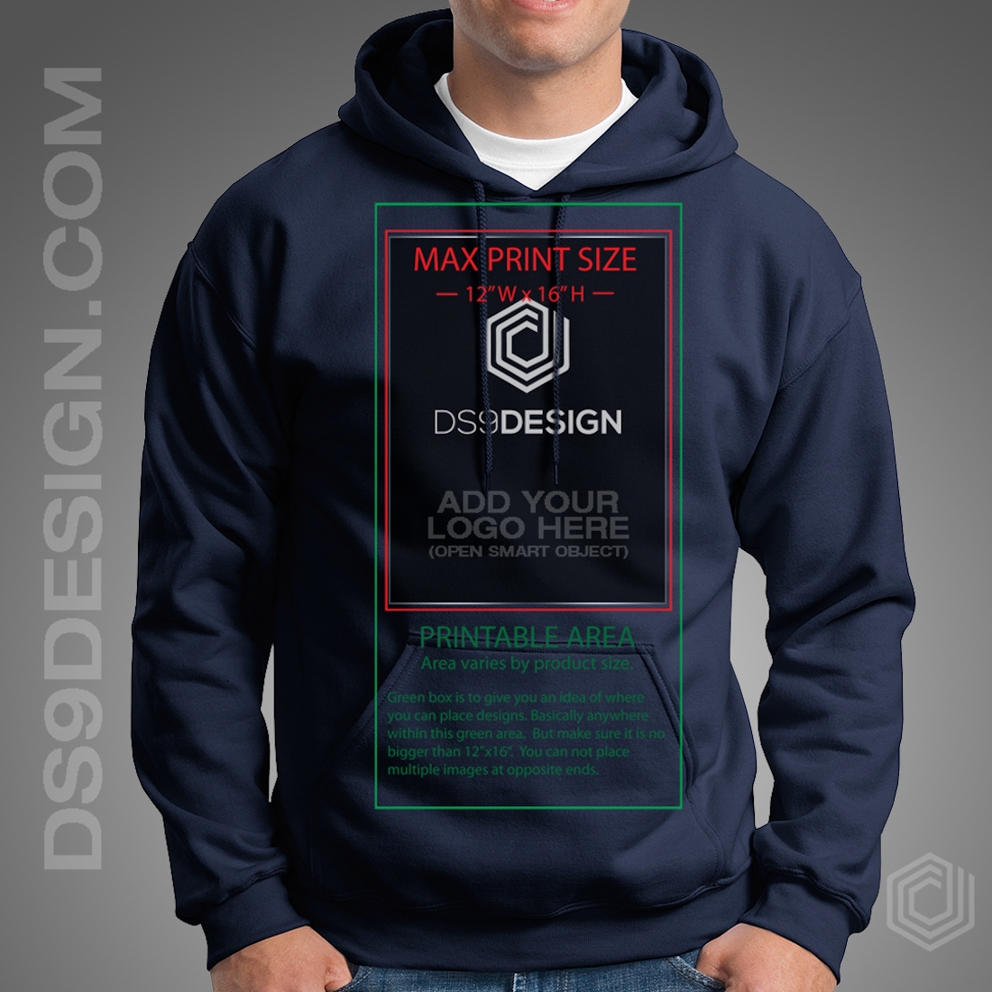 template mockup hoodie gildan g18500