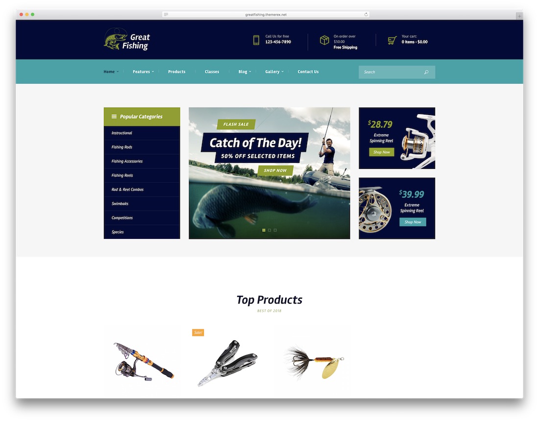 Angeln und Jagen Wordpress Angeln Thema