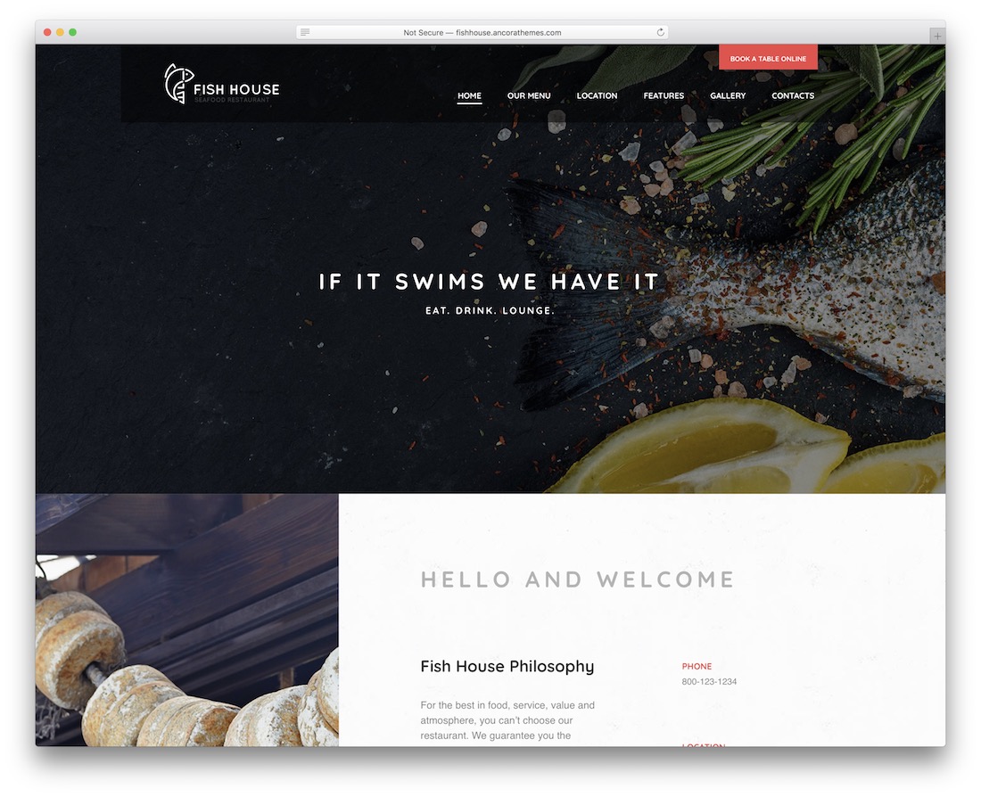 Fischhaus Wordpress Angeln Thema