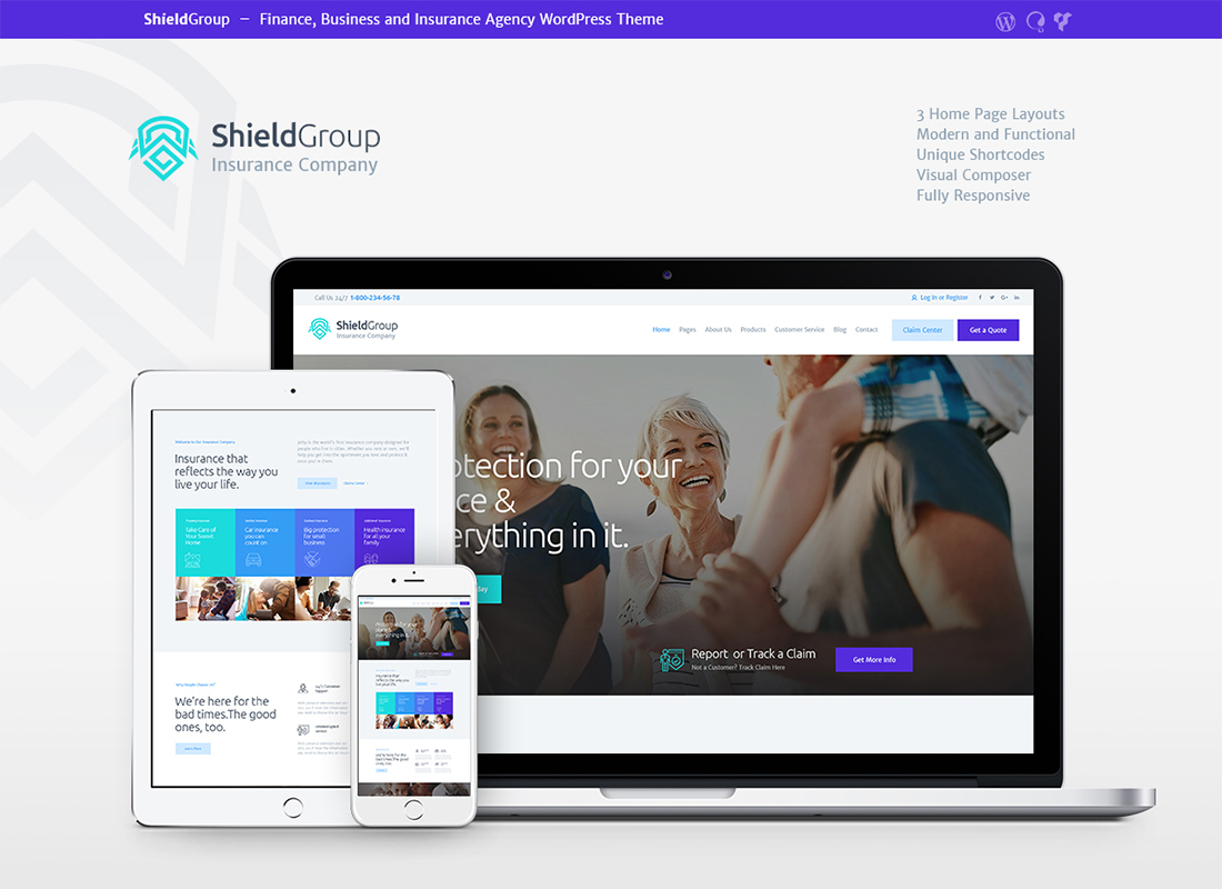 Shieldgroup-страхование-финансы-WP-тема