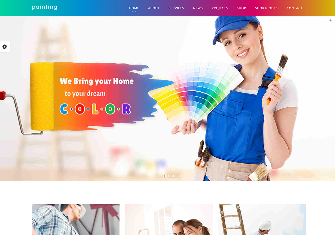 Malen Sie WordPress-Themes für Maler