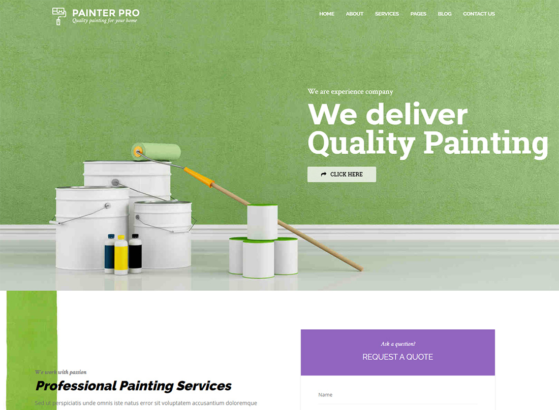 Handyman WordPress Themes für Maler
