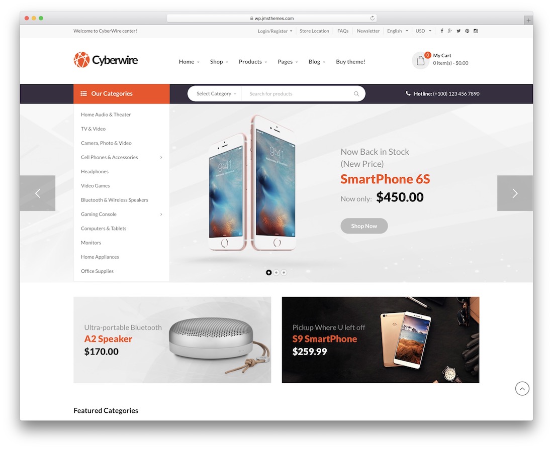 cyberwire ajax тема wordpress