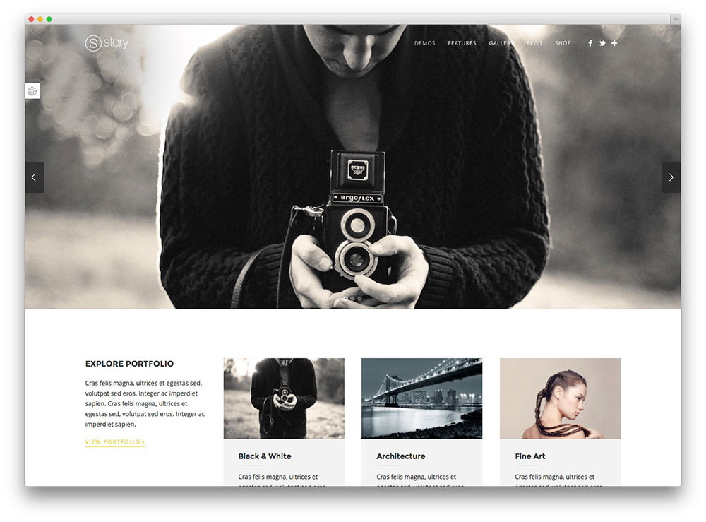 story - креативная тема WordPress