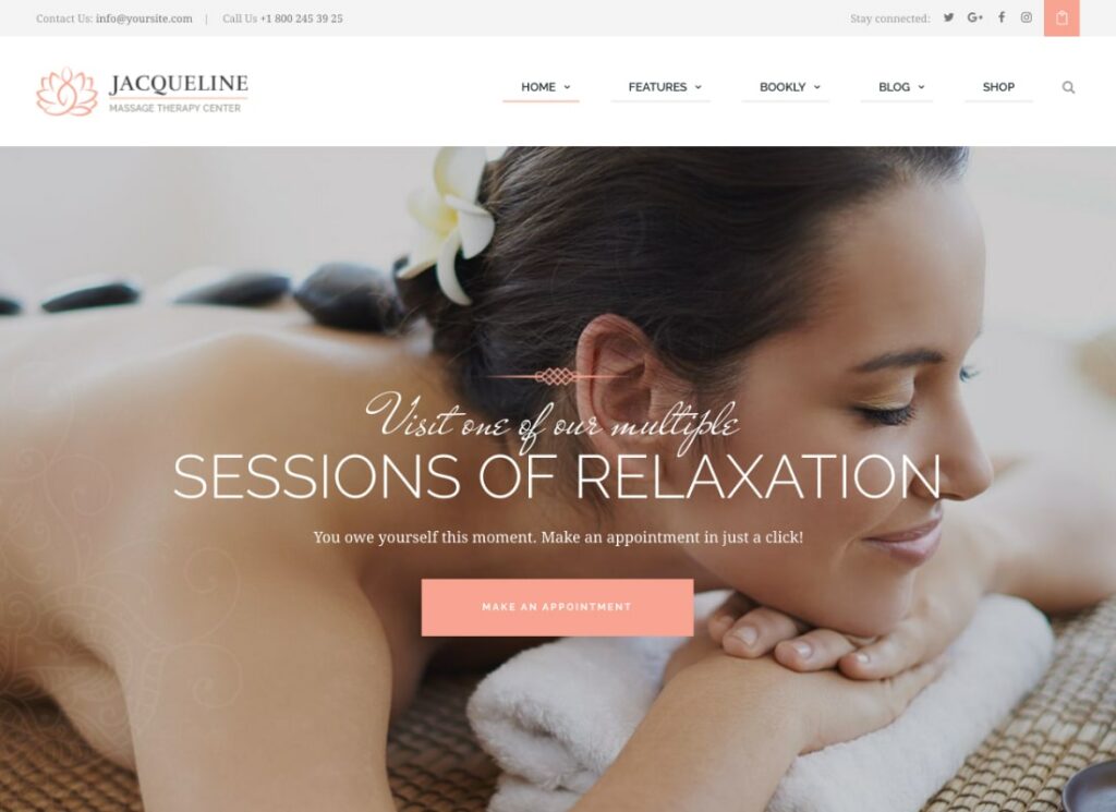 Jacqueline | Tema WordPress per spa e saloni di massaggi