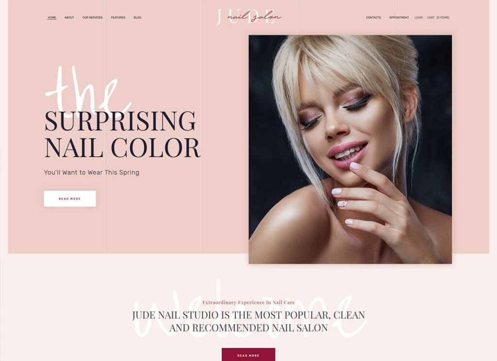Giuda | Tema WordPress per nail bar e salone di bellezza