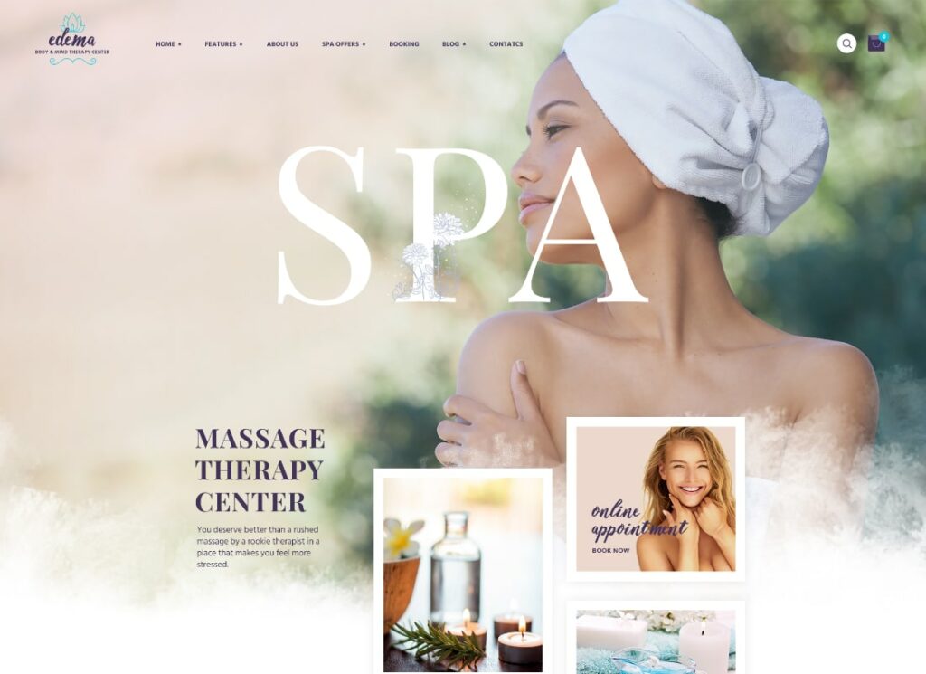 Edema | Tema WordPress per benessere e spa