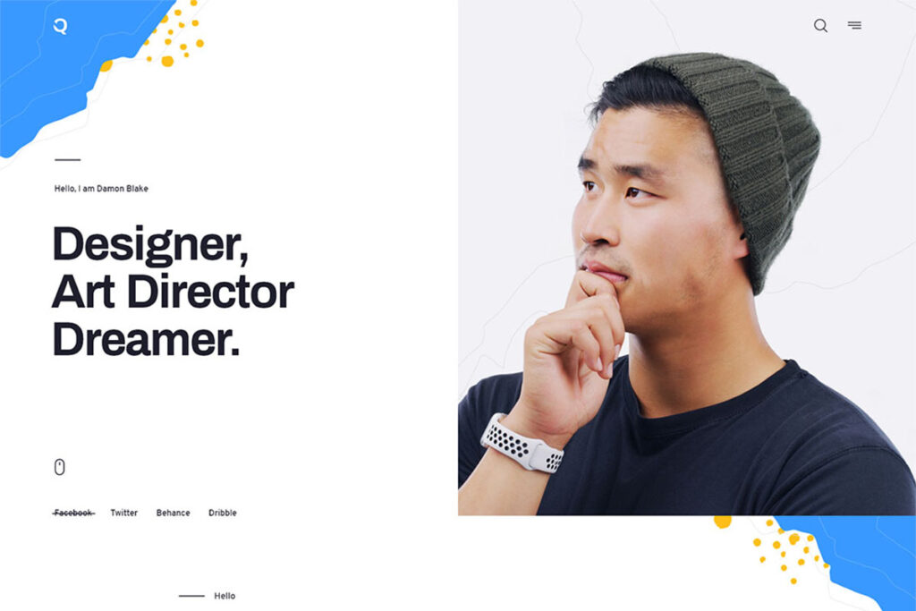 Quanzo - Tema WordPress per portfolio personale