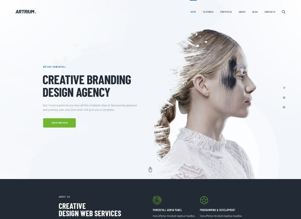 Artrio | Tema WordPress per Agenzia Creativa e Studio Web