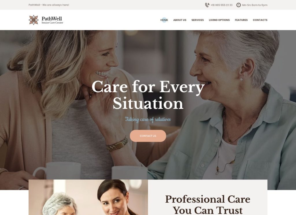PathWell | WordPress тема больницы престарелых