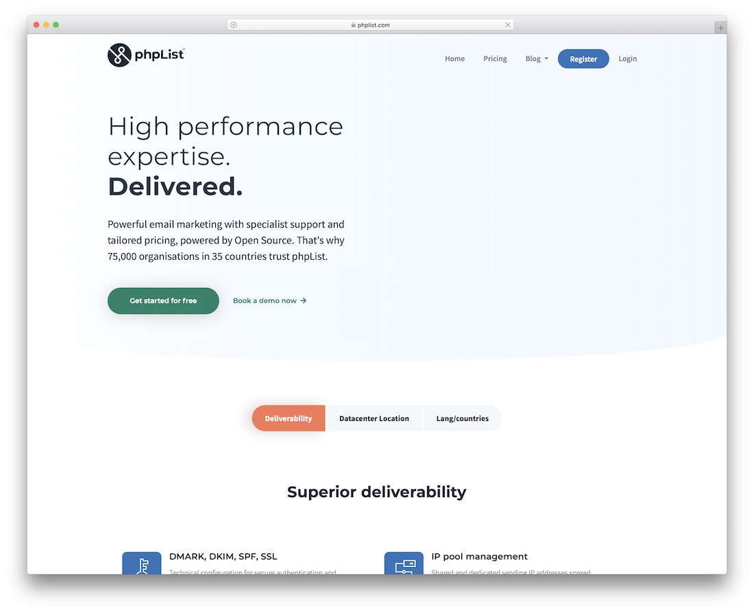 plate-forme de messagerie phplist pour les développeurs