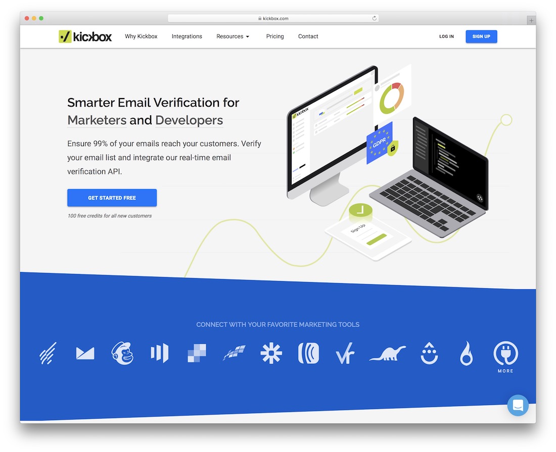 plate-forme de messagerie kickbox pour les développeurs