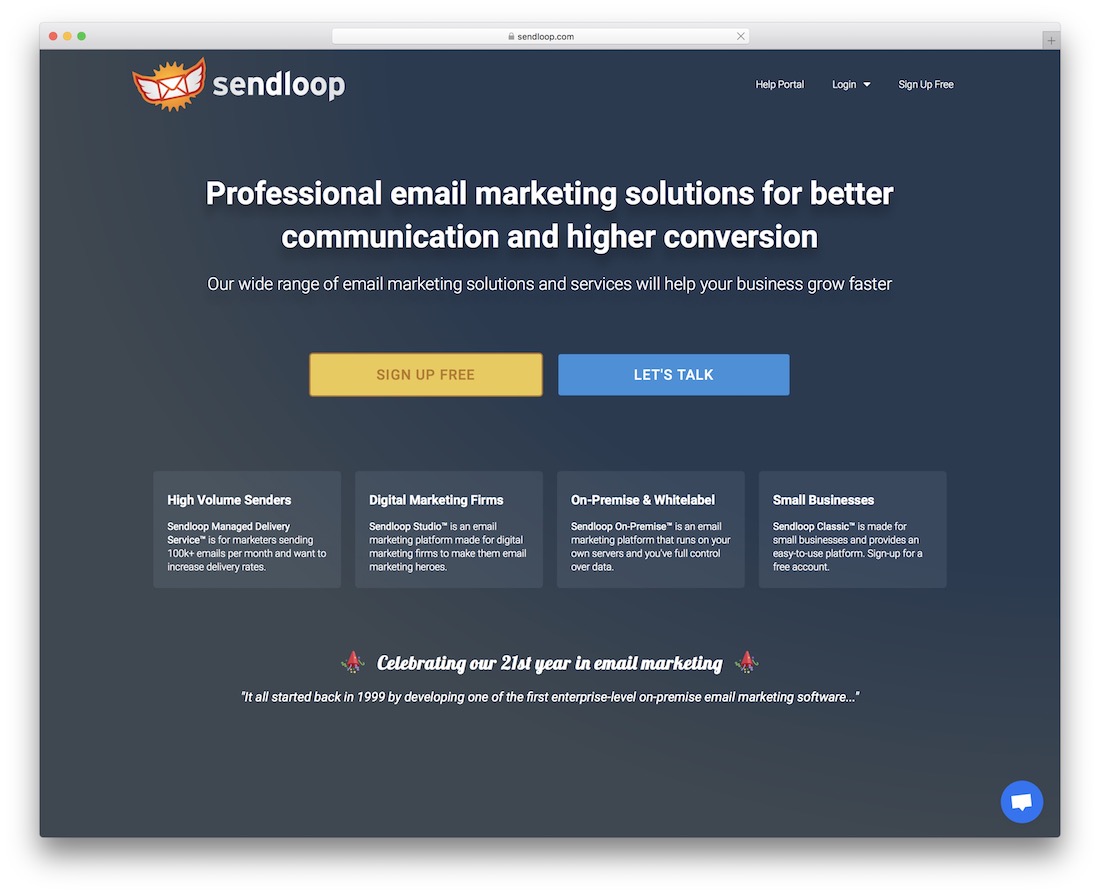 plateforme de marketing par e-mail sendloop