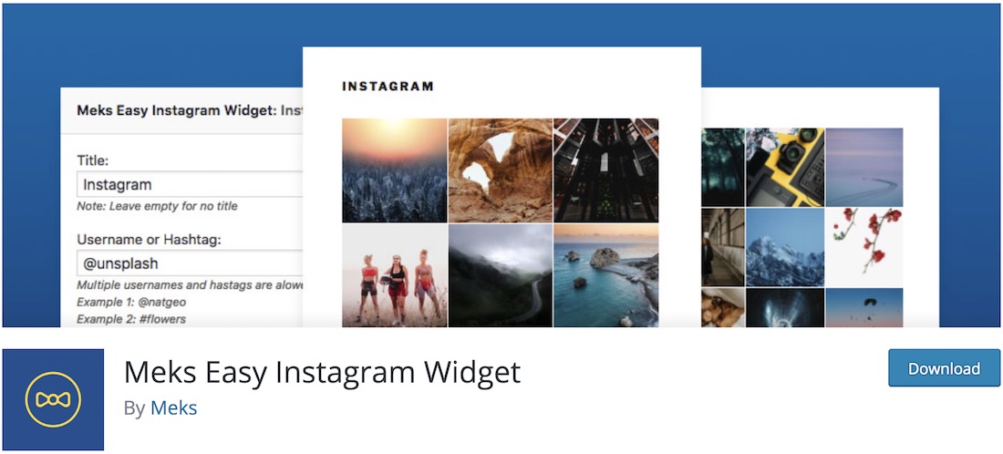 meks facile widget di instagram
