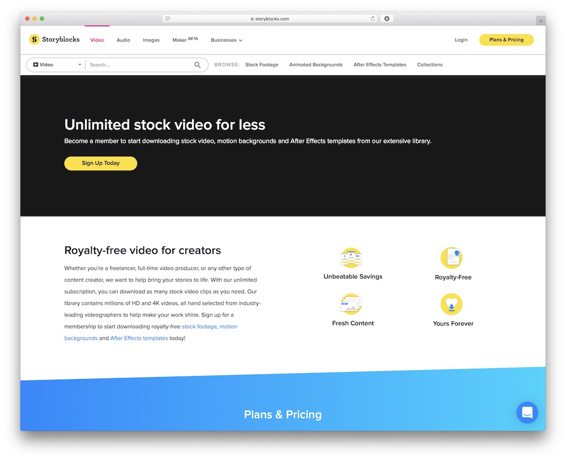 videoblocks موقع فيديو مخزون مجاني