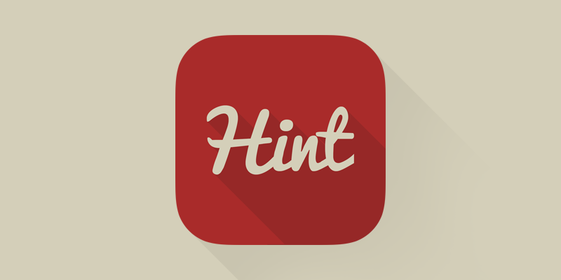 HintApp شعار مسطح