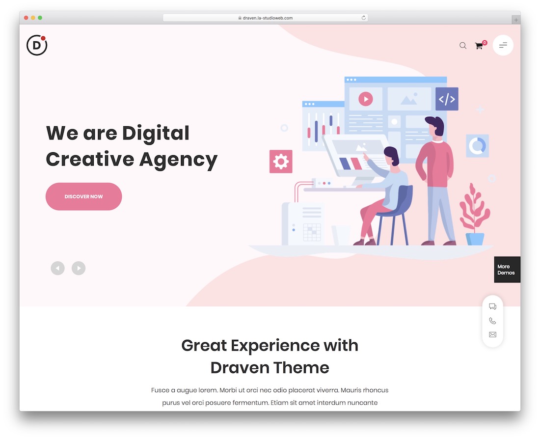 draven wordpress 主題靜態網站