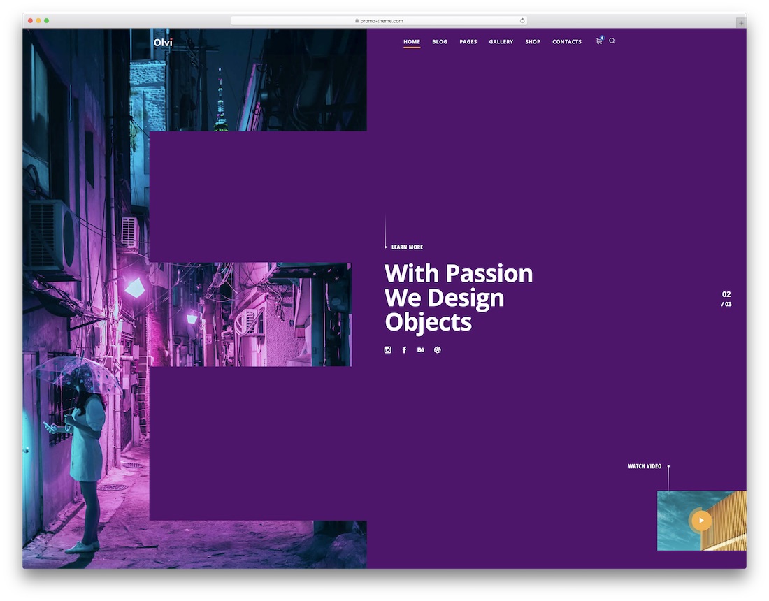 olvi wordpress 主題靜態網站