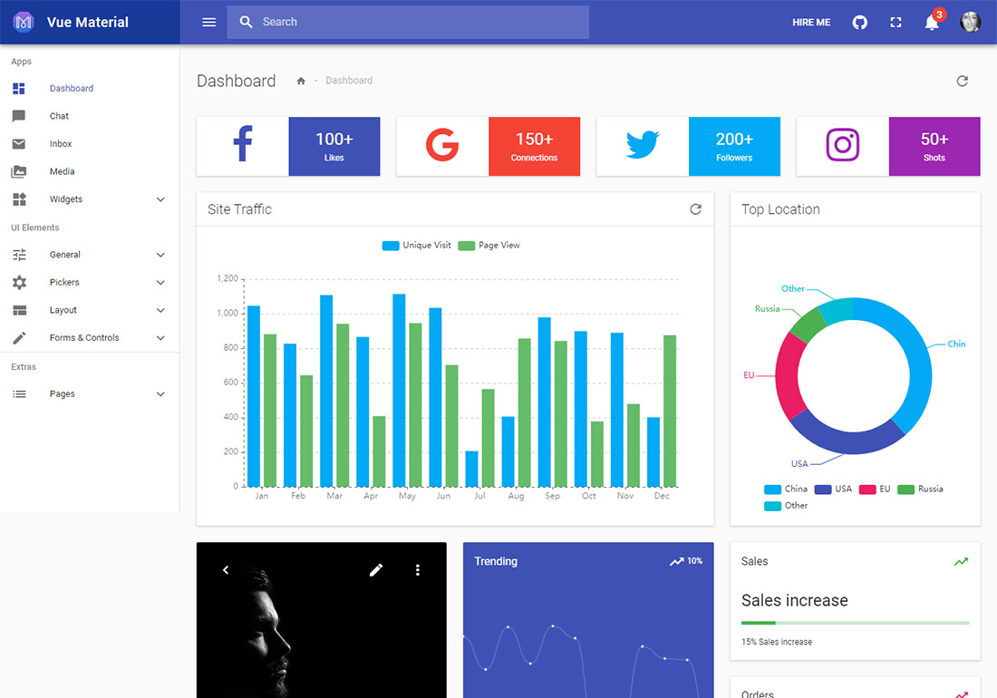 Vue Material Admin