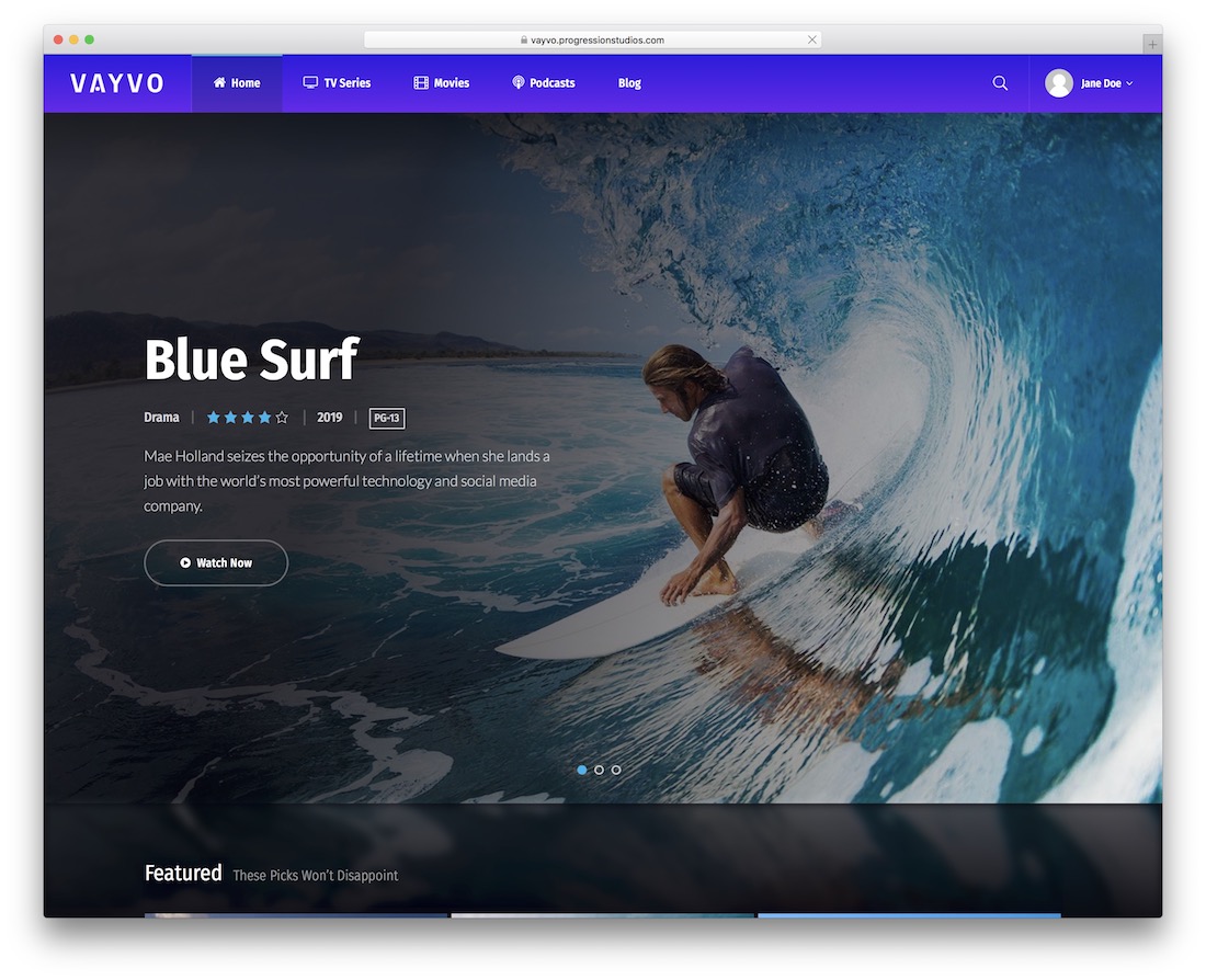 vayvo 會員 wordpress 主題
