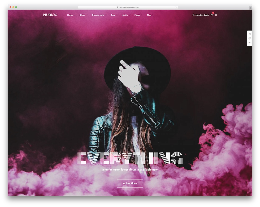 tema musico music wordpress