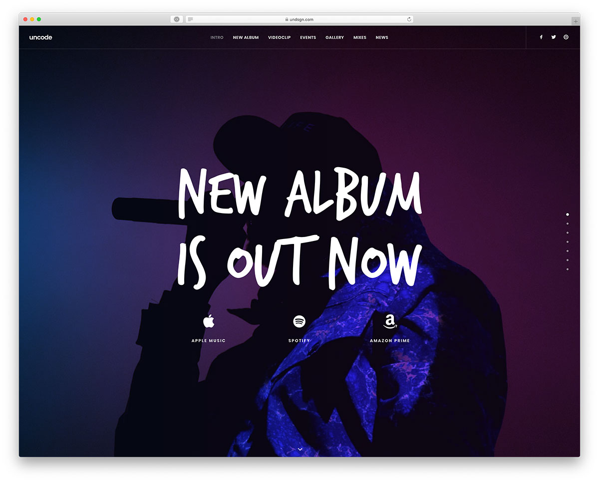 Melhor tema musical para WordPress