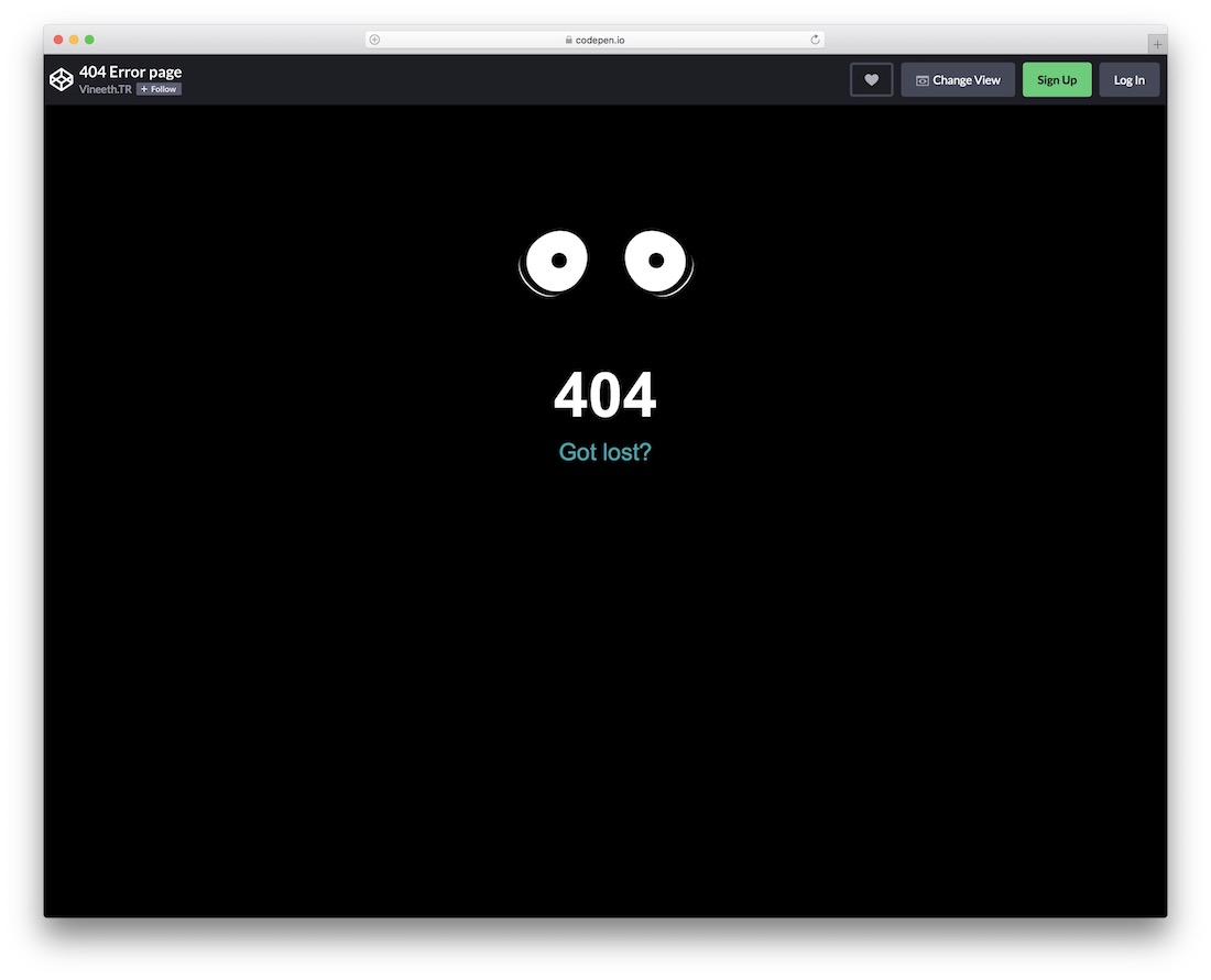 página de erro 404 legal