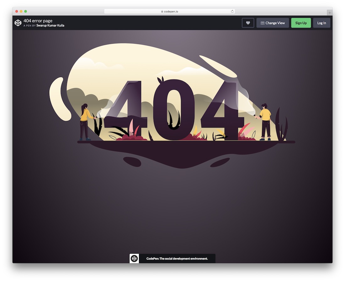 Página de erro 404 - modelo de página de erro livre
