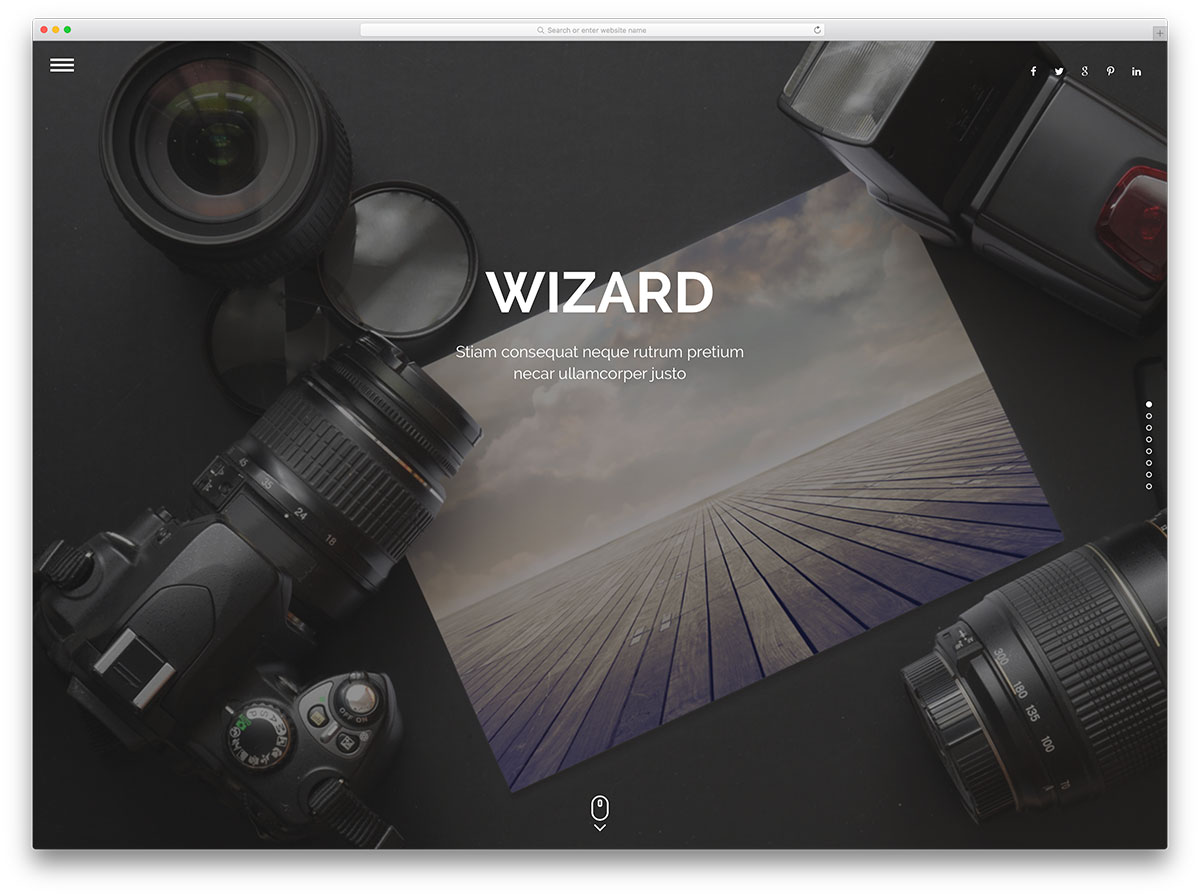 wizard-fullscreen-photography-wordpress-theme
