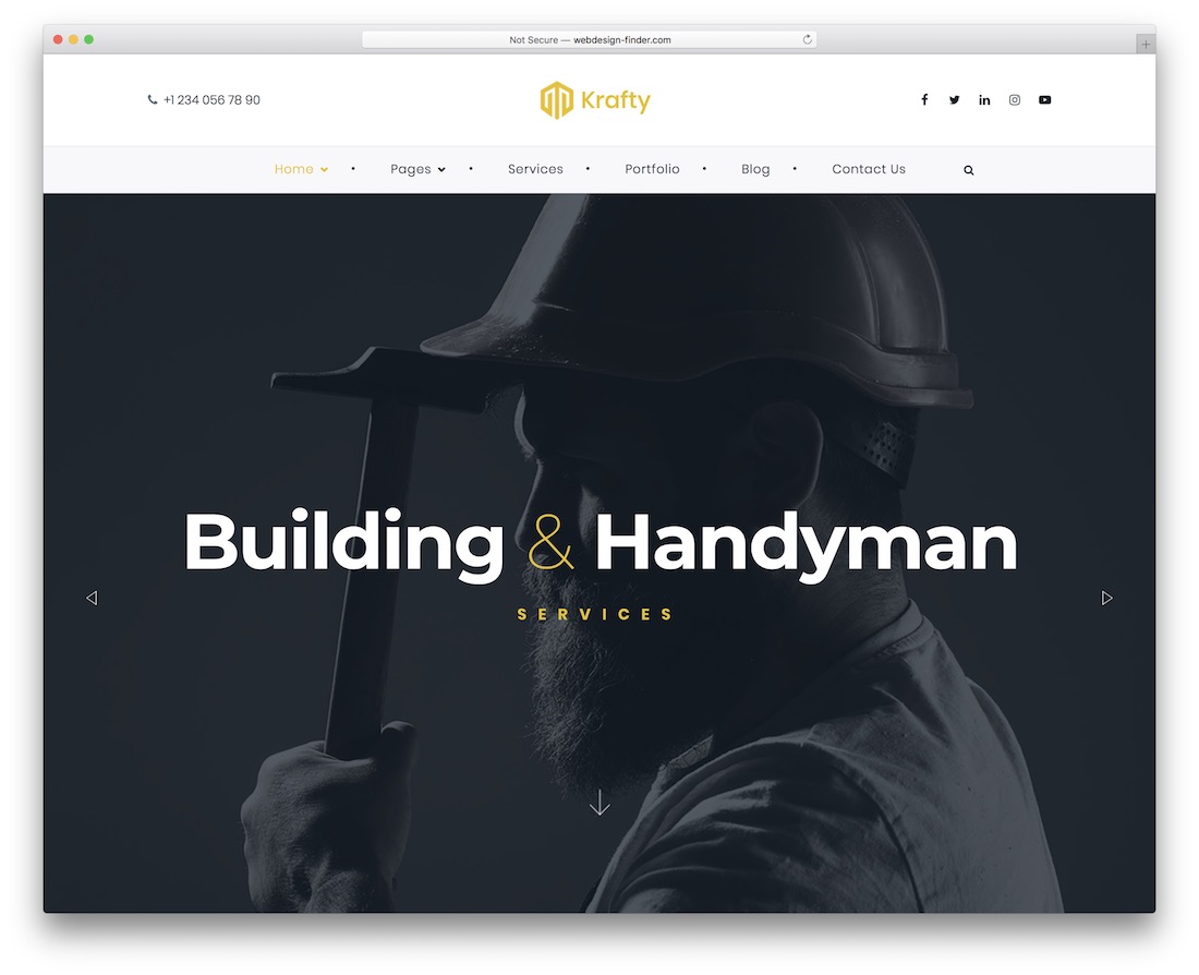 тема wordpress krafty разнорабочий