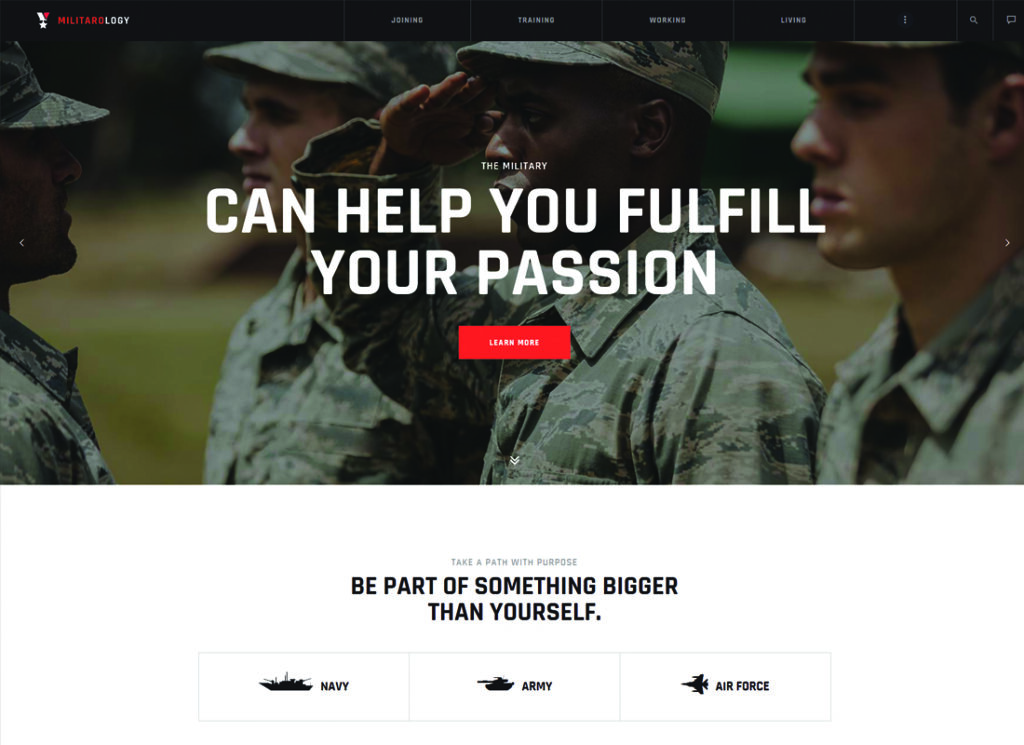 Militarologia | Serviço militar e Exército de veteranos do exército, tema WordPress