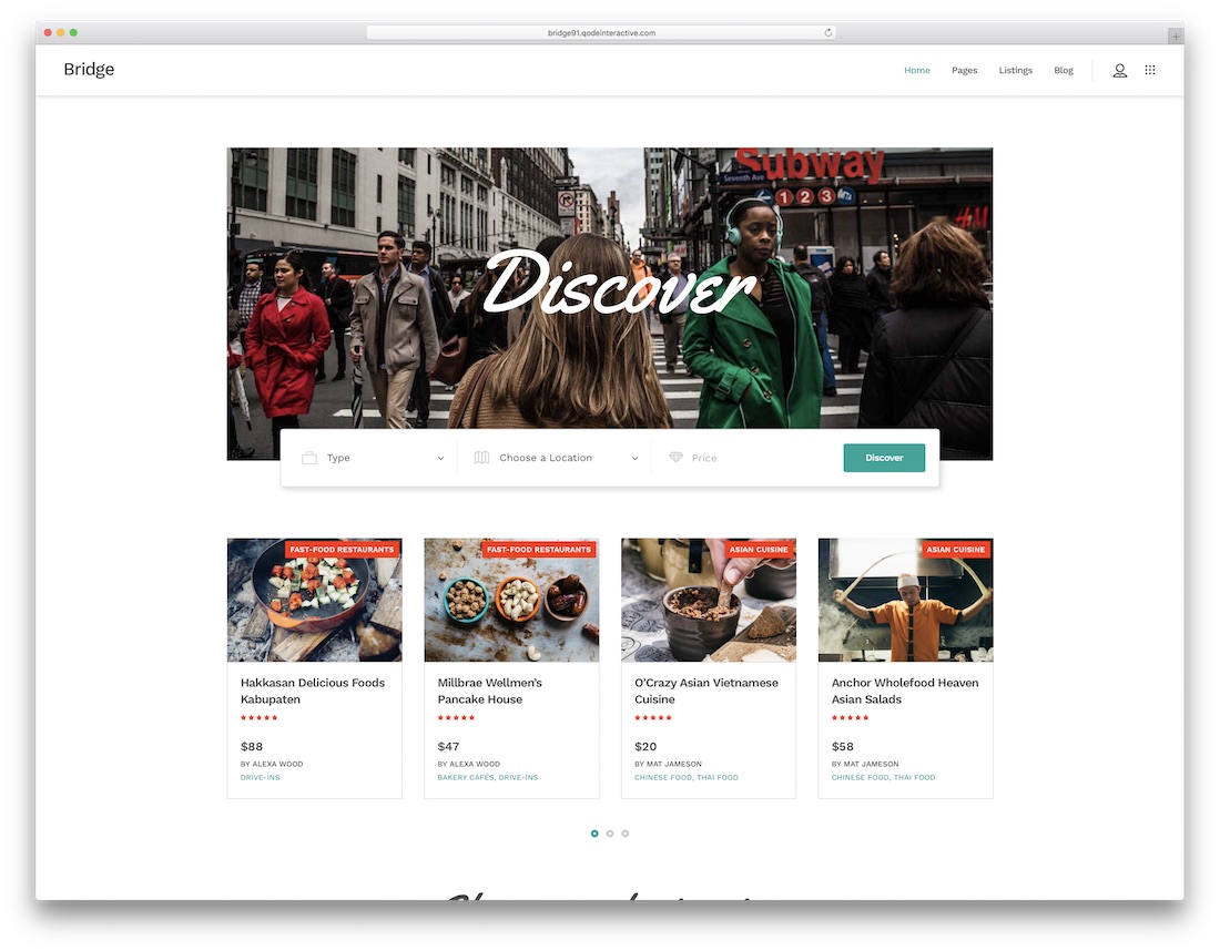 桥接最佳目录 wordpress 主题