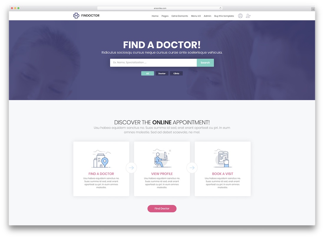 findoctor 目录网站模板
