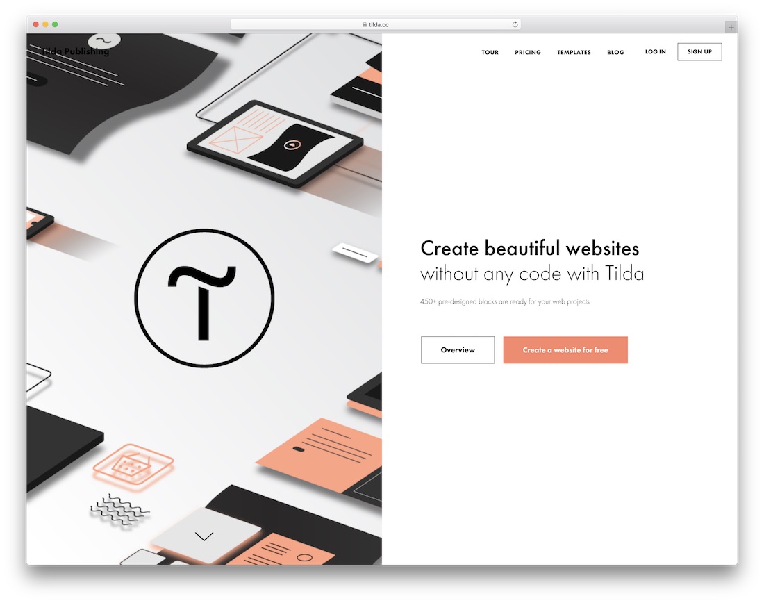 creador de sitios web gratuito tilda