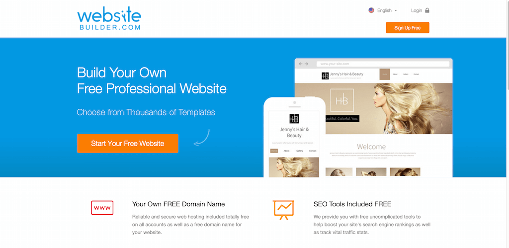 Creador de sitios web gratuito Cree su propio sitio web gratuito Creador de sitios web