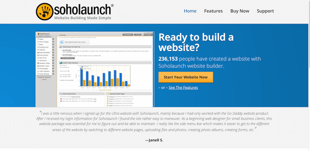 Creador de sitios web de Soholaunch Content Management System CMS y software de diseño web para todos