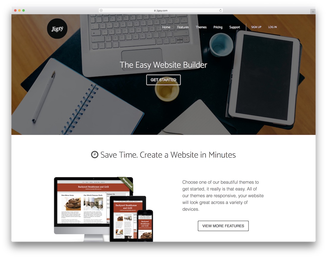 creador de sitios web gratuito jigsy