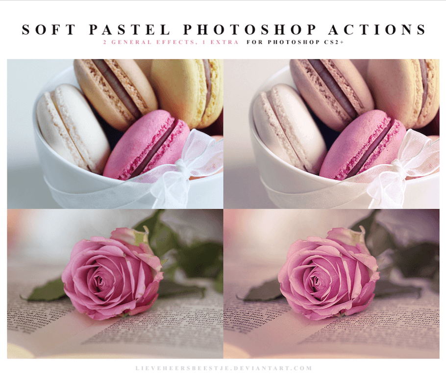 Pastel doux Actions