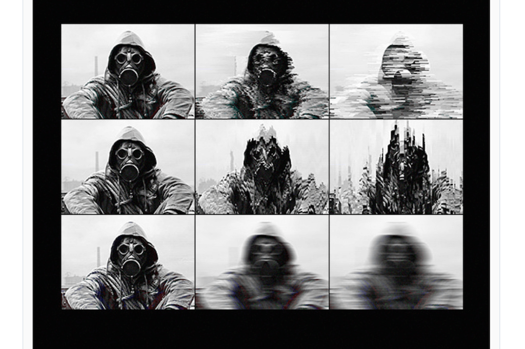Glitch animé